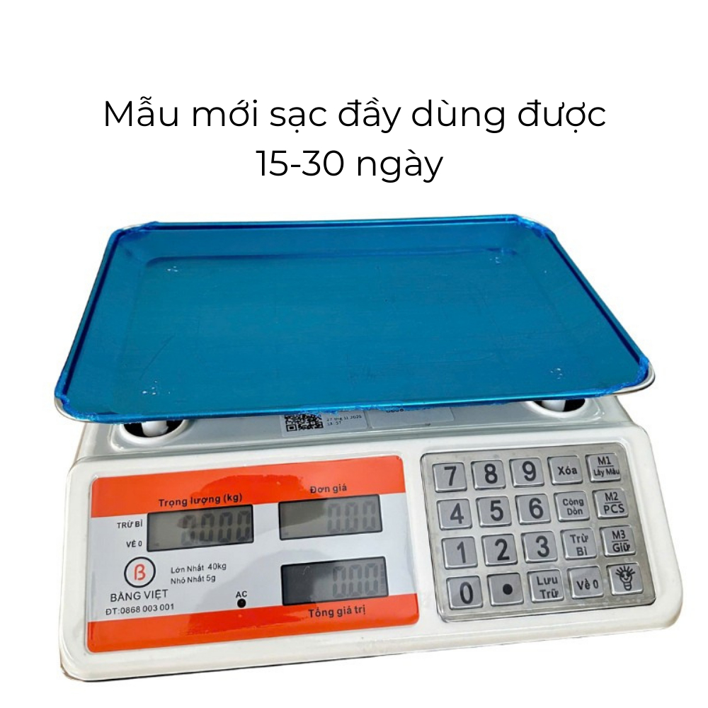 🔥 [HOT TIKTOK] Cân Điện Tử 40kg Đĩa Cong "Thần Thánh" - Chống Rơi, Pin Trâu, Tính Tiền Nhanh