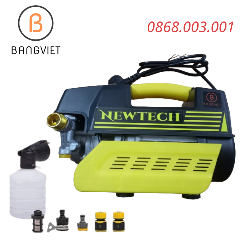 Máy rửa xe mini áp lực cao gia đình 220v,  máy rửa xe công suất mạnh đầy đủ phụ kiện kèm quà tặng Model NT250