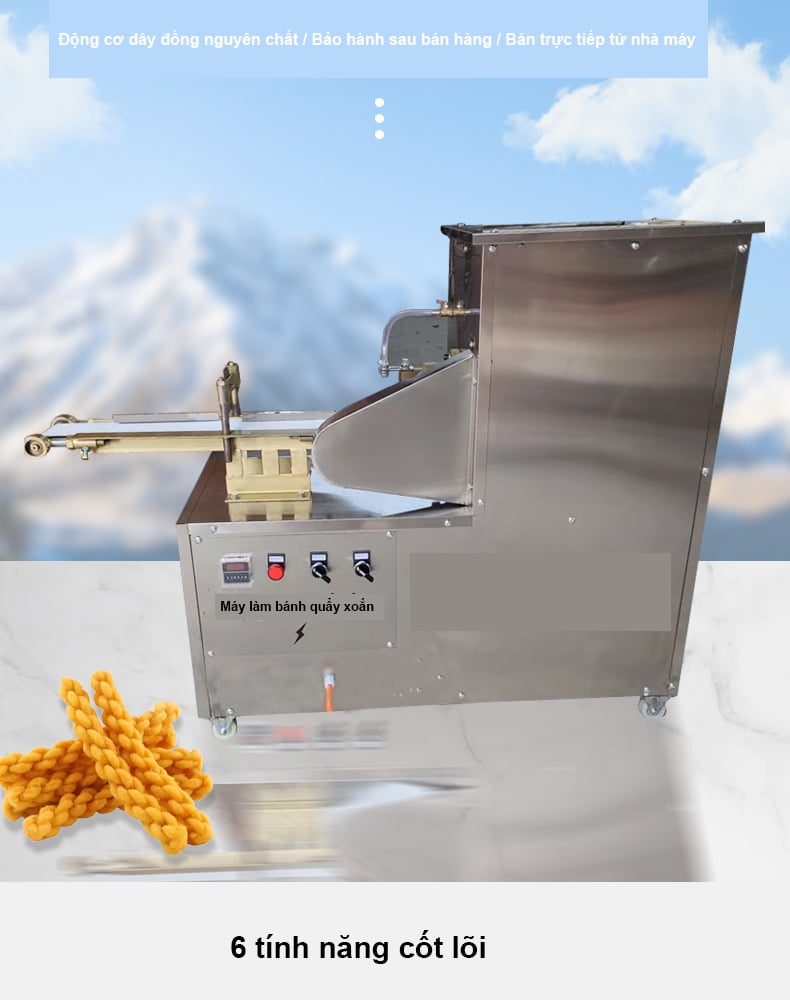 Máy làm bánh cuốn, bánh phở, bánh mì sợi tự động dùng cho kinh doanh