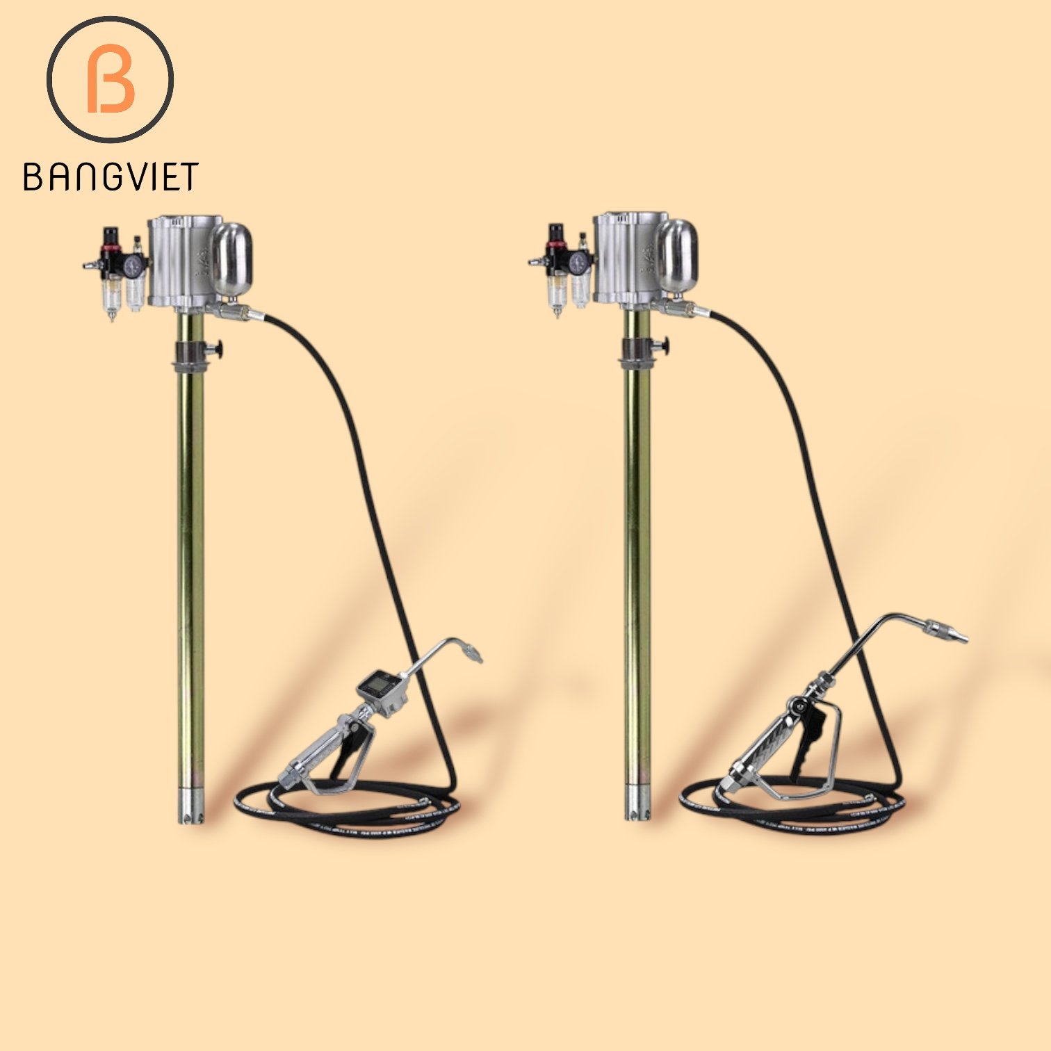 Máy bơm dầu nhớt, dầu thuỷ lực định lượng bằng khí nén