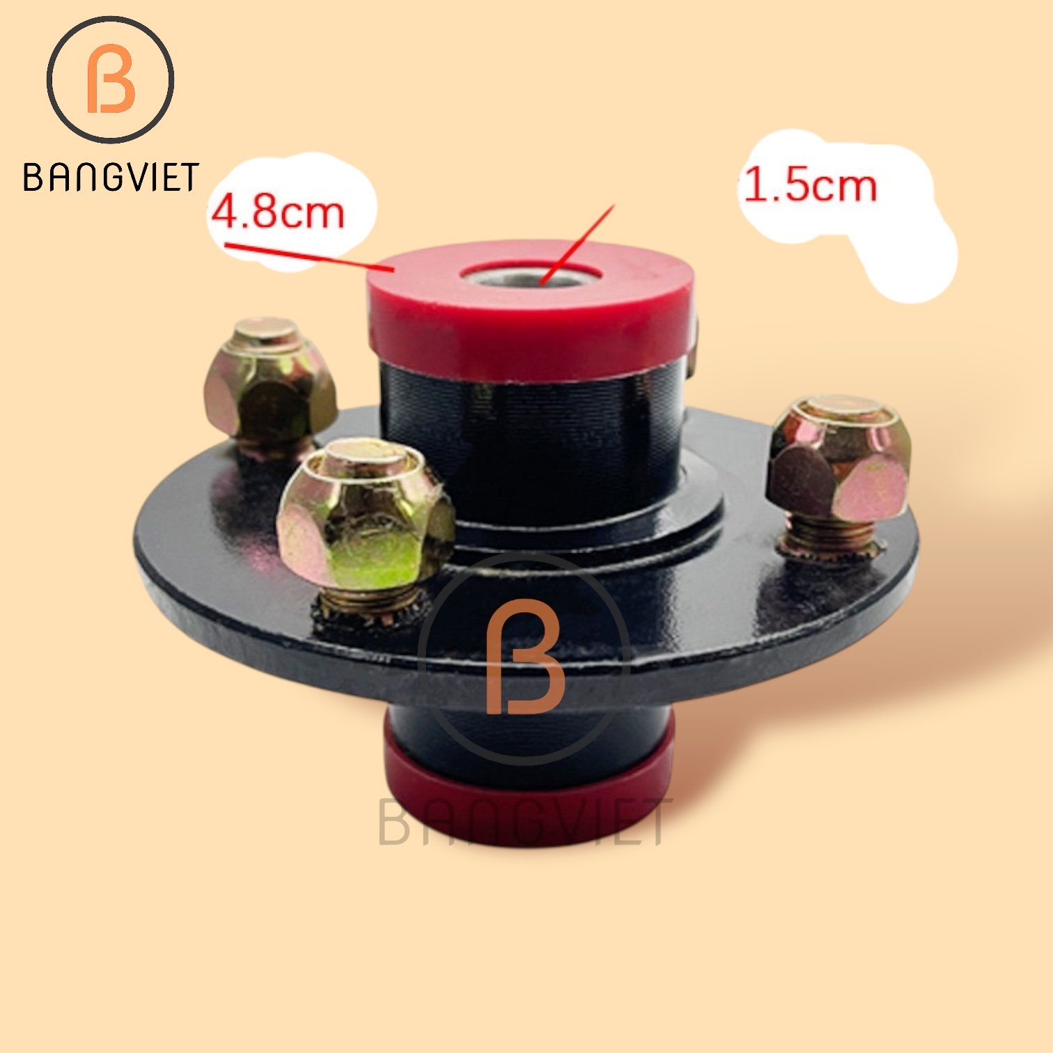 May ơ Bánh Trước 13mm - Lắp Được Cho Bánh Xe 400-8, 400-10, 350-8, 300-8