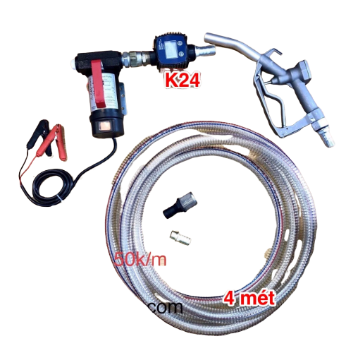 Bộ KIT bơm dầu Diesel 12V / 24V có đồng hồ điện tử K24