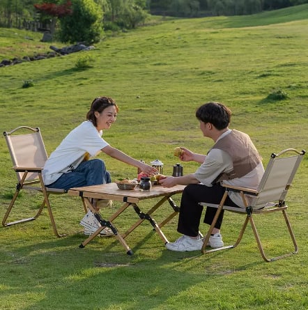 Ghế cắm trại nhỏ gọn chắc chắn/ Ghế gấp ngoài trời, Ghế gấp Kemite/ Ghế gấp cắm trại thư giãn/ Ghế gấp mang đi tiện lợi, ghế biển gập gọn