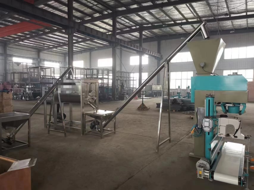 Máy Trộn khuấy công nghiệp/ Máy trộn bột nằm ngang xả đáy