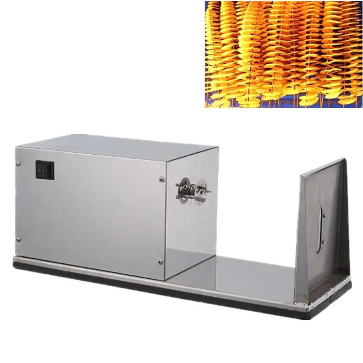 Máy cát lát khoai tây chiên lốc xoáy /Máy cắt khoai tây chiên xoắn ốc dễ dàng vận hành