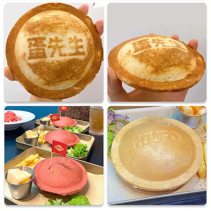 Máy làm bánh mì UFO/ Máy ép bánh mì Panini đĩa bay chống dính/ Máy làm bánh mì kẹp thịt UFO