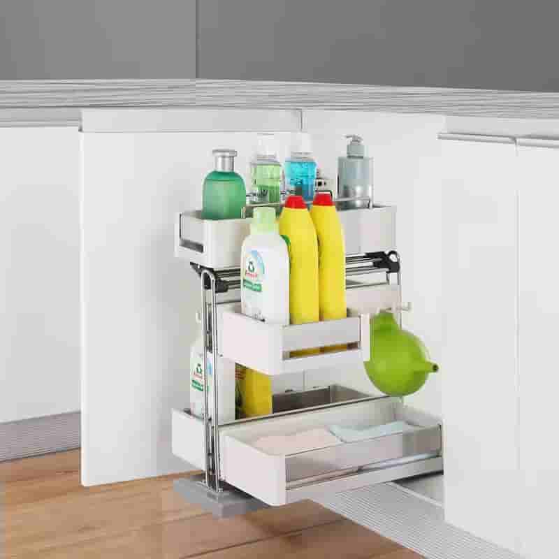 Giá đựng chai lọ tẩy rửa