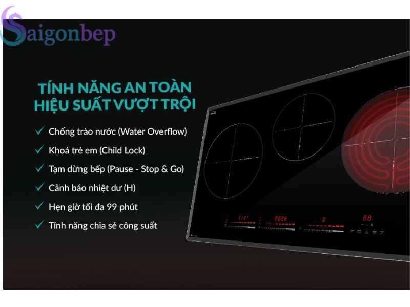 Tính năng thông minh của bếp