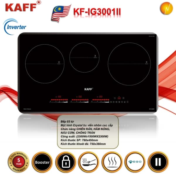 Bếp từ 3 KAFF KF - IG3001II