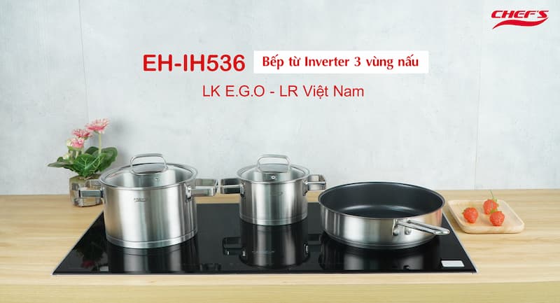 Bếp từ 3 vùng nấu Chef's EH-IH536