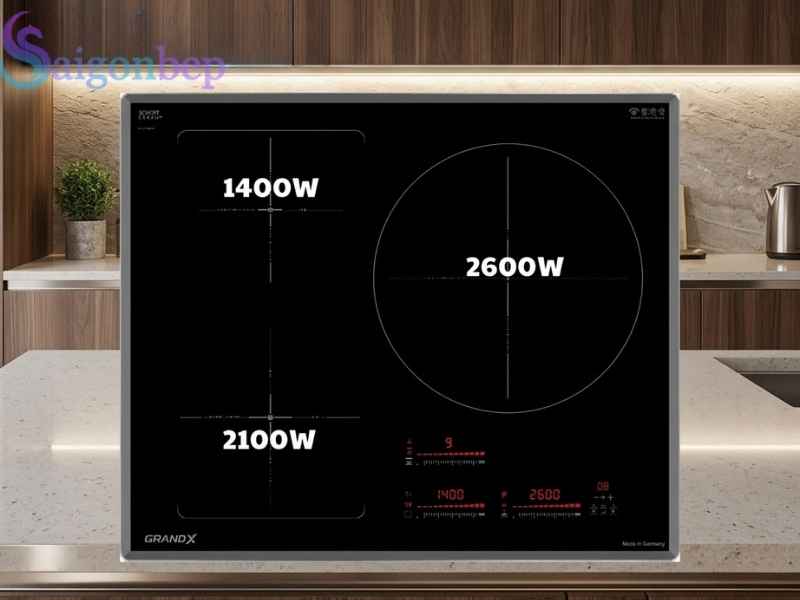 Bếp từ 3 vùng nấu IH933G