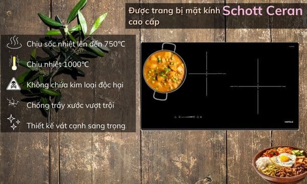 Bếp từ 3 vùng nấu Hafele HC-IF77D 536.61.665