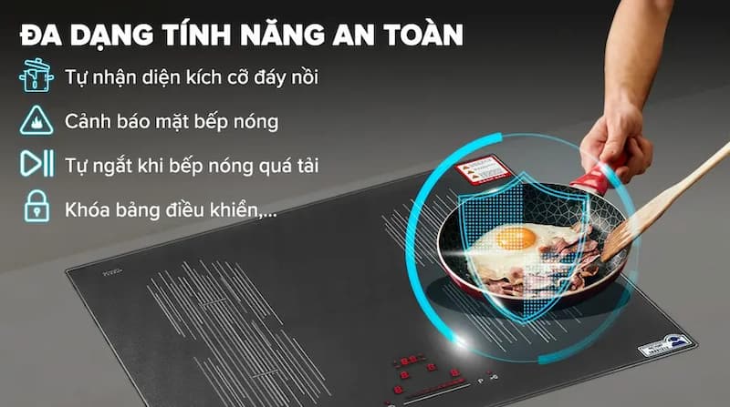 Bếp từ âm 4 vùng nấu Malloca MI 594 LINEAR