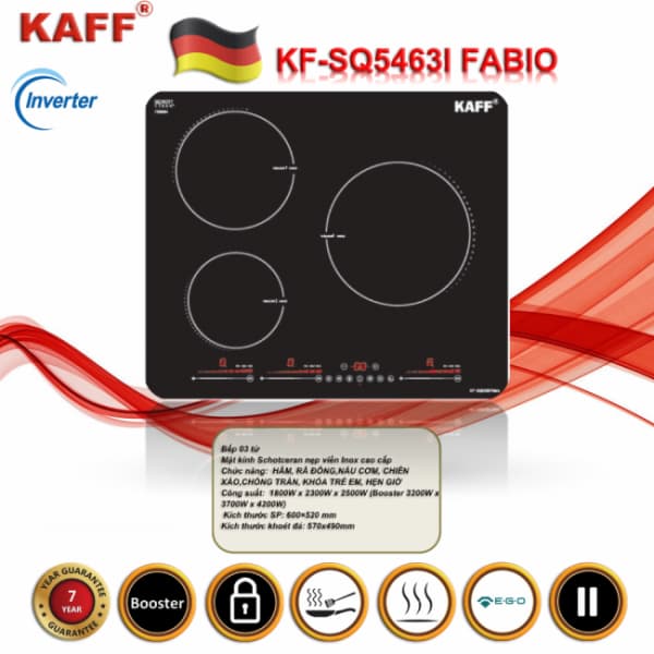 Bếp từ ba KAFF KF-SQ5463I Fabio