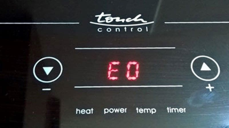 Bếp từ bị lỗi E0