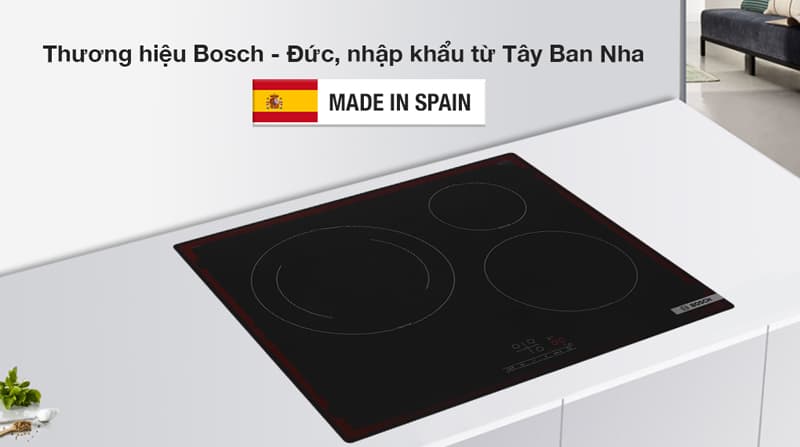 Bếp từ Bosch 3 vùng nấu PUJ61RBB5E