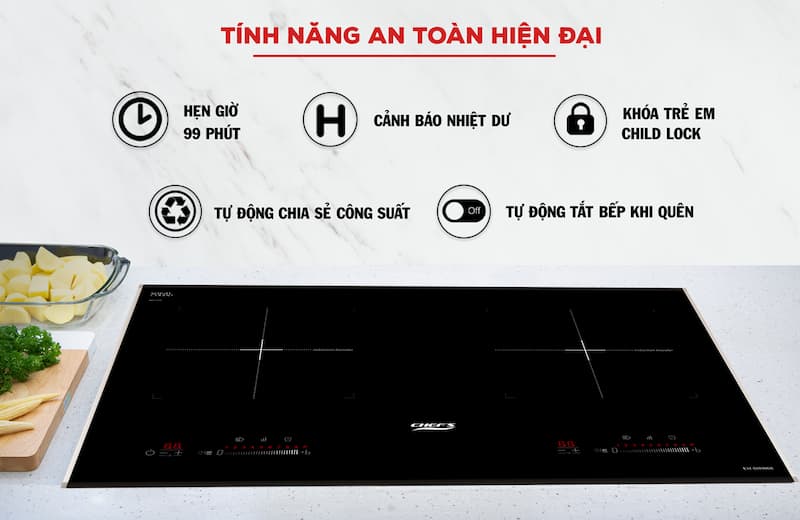 bếp từ đôi Chef's EH-DIH868