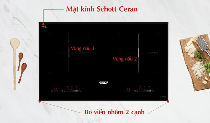 bếp từ đôi Chef's EH-DIH868