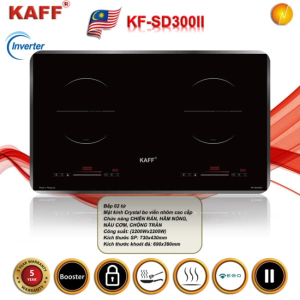 Bếp từ đôi KAFF KF-SD300II