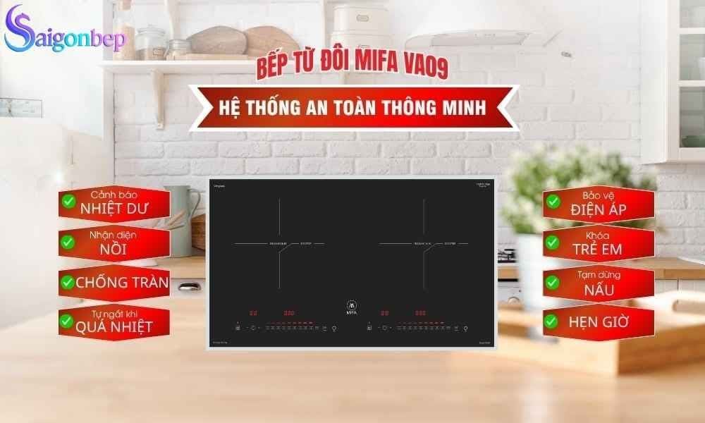 Bếp từ đôi Mifa VA09