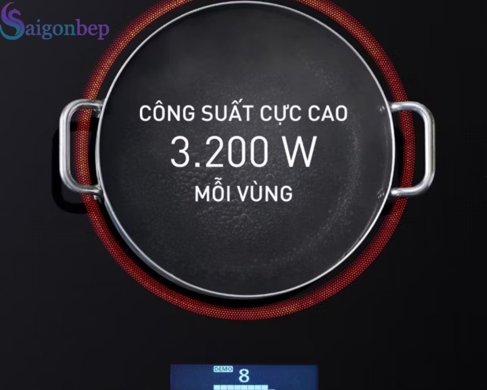 Công suất lớn giúp nấu những món ăn nhanh chóng