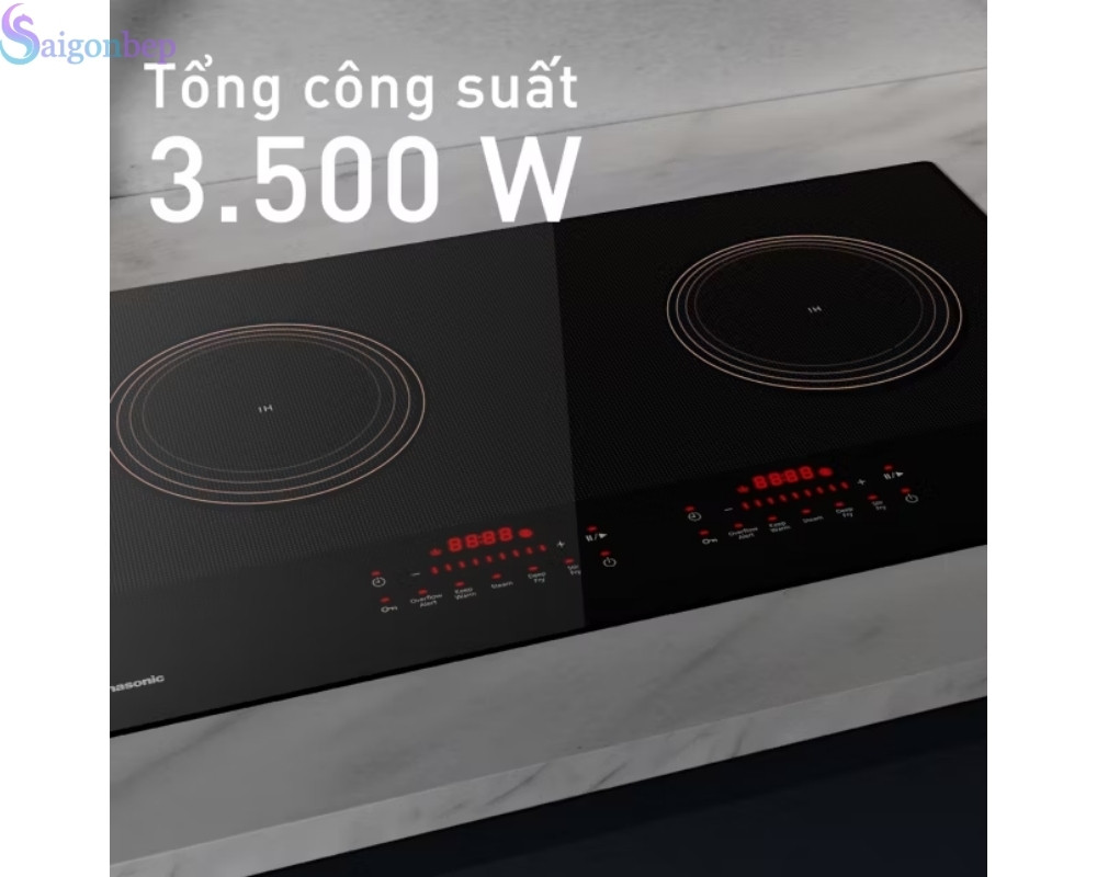 Công suất lớn gia nhiệt nhanh giúp chế biến món ăn nhanh chóng