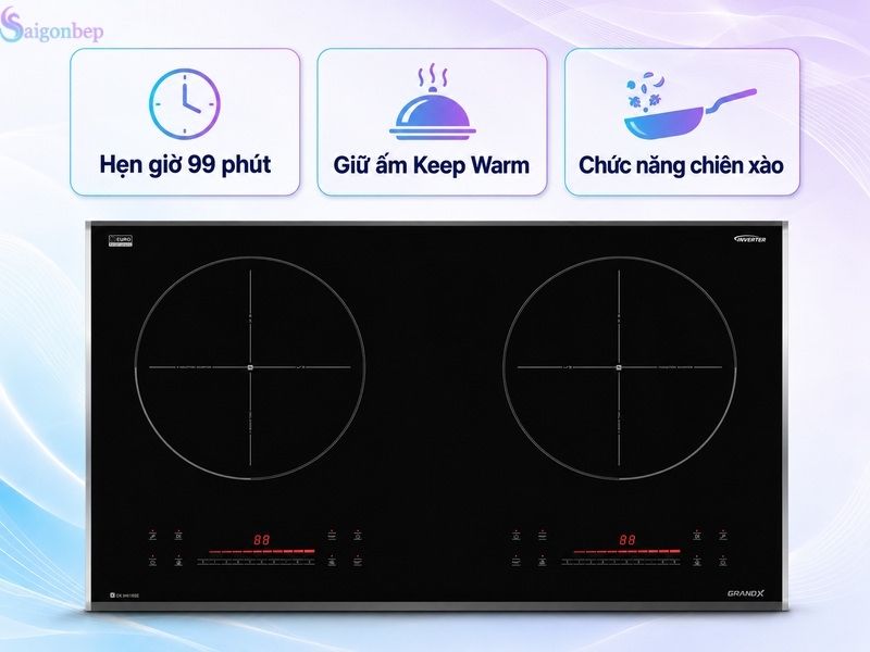 Tính năng nấu hiện đại hỗ trợ người nội trợ