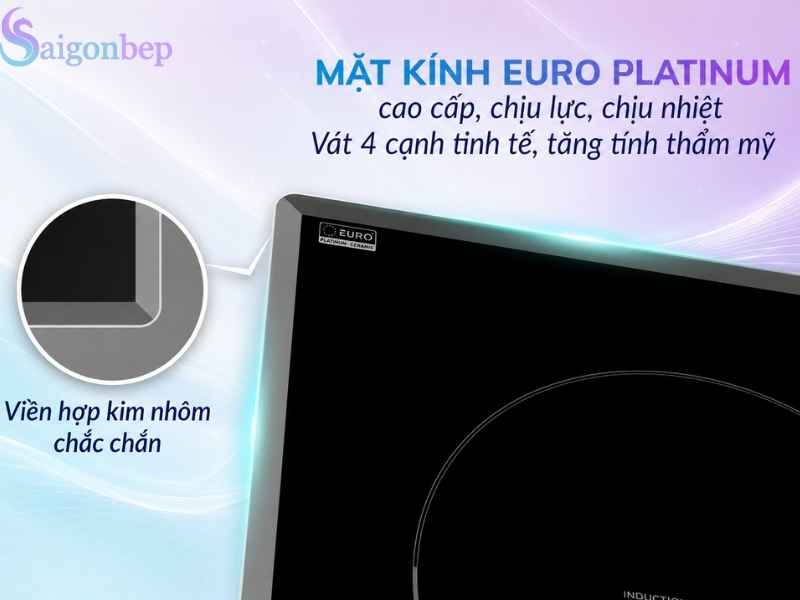 Mặt kính cao cấp bền bỉ chịu lực tốt