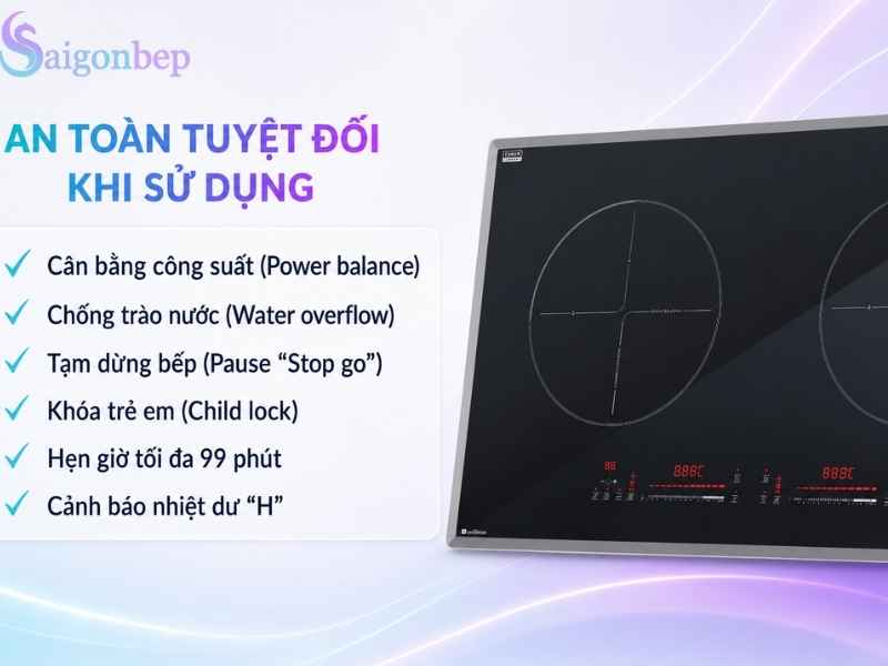 Hệ thống an toàn bảo vệ tối đa người dùng