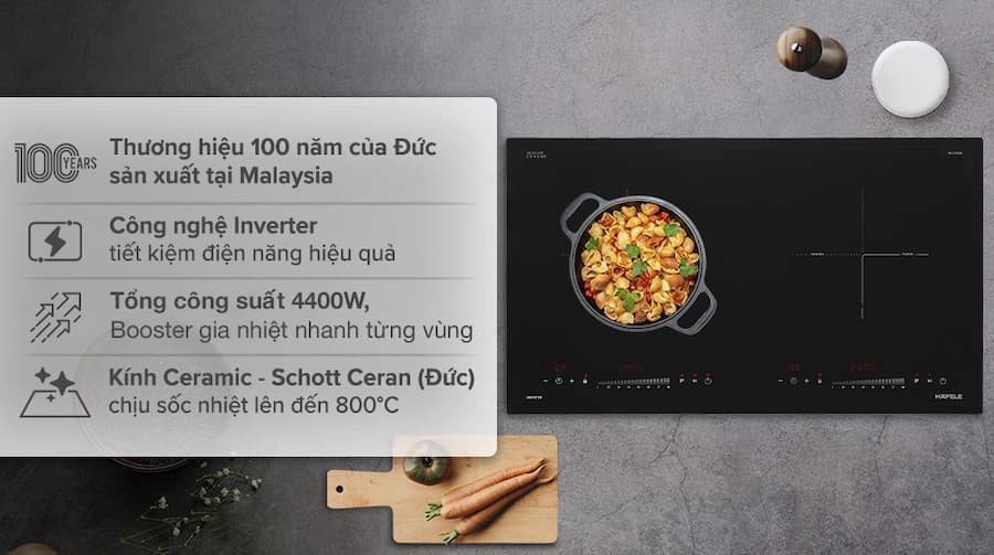 Bếp từ Hafele 2 vùng nấu HC-I2732A 536.61.726