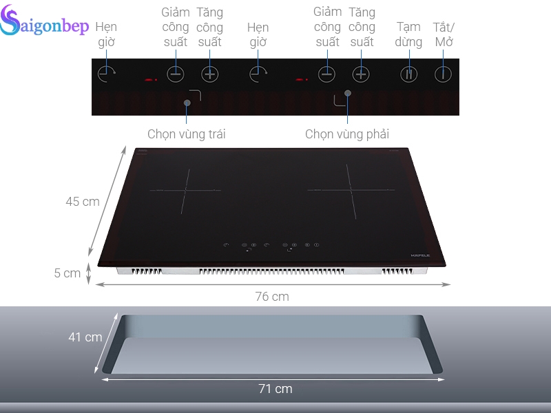 Tính năng&nbsp;bếp từ Hafele HC-IS772EA&nbsp;