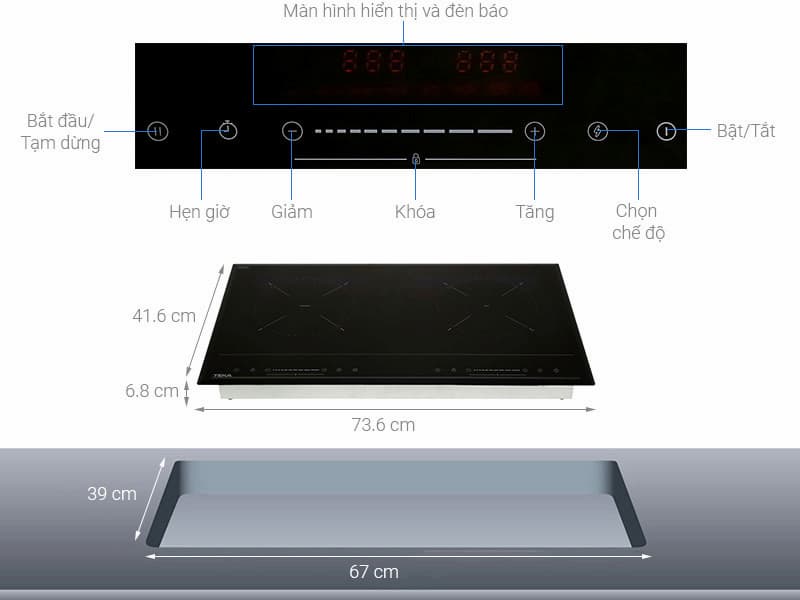 Bếp từ hồng ngoại TEKA HIC 7322 S