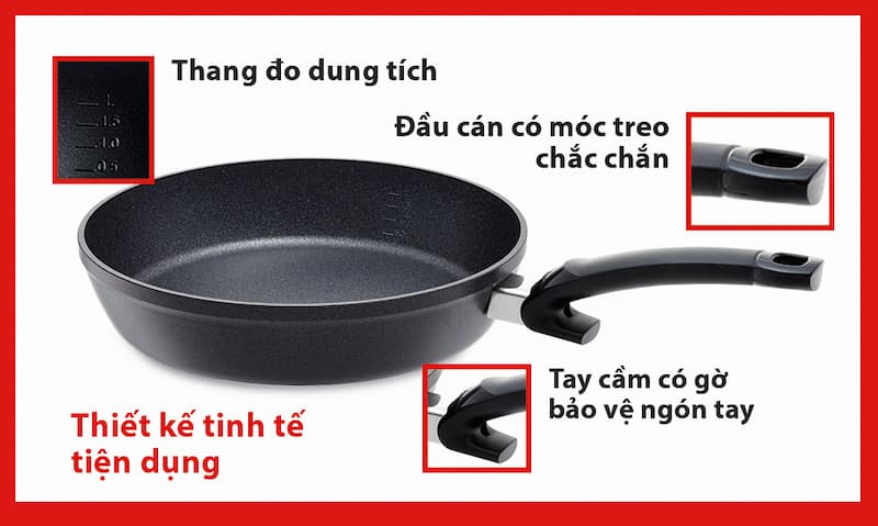 Chảo Fissler Adamant Comfort 24cm, 26cm, 28cm