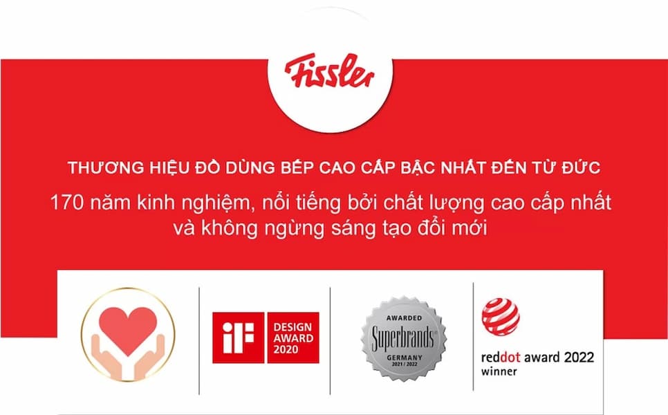 Chảo Fissler Adamant Comfort 24cm, 26cm, 28cm