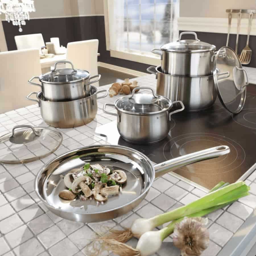 Bộ nồi chảo 6 món WMF Brilliant cao cấp 0739166030
