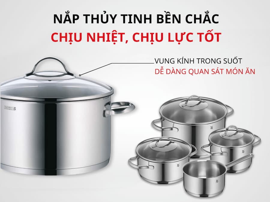 Bộ nồi WMF Provence Plus Set 4 món 0723046380