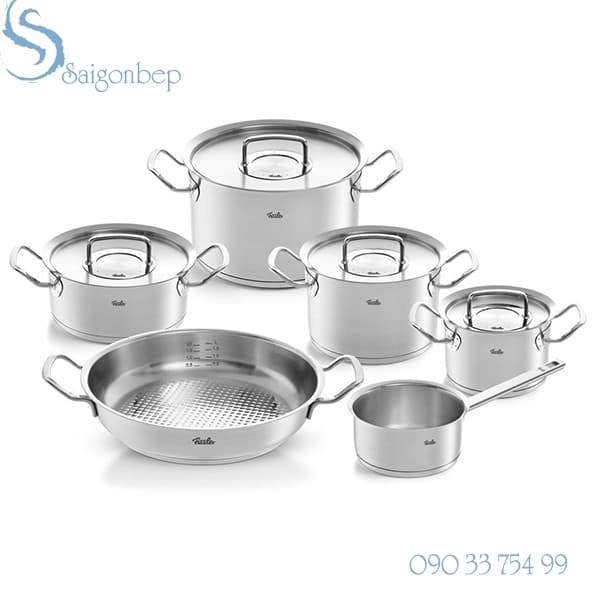 Bộ nồi từ Fissler Pure Profi Collection 6 món Inox