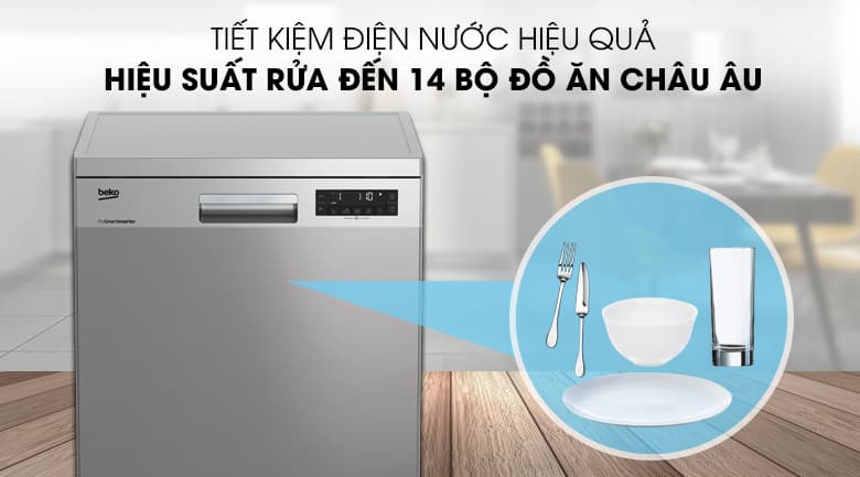 Các đặc tính có trên máy rửa chén bát Beko