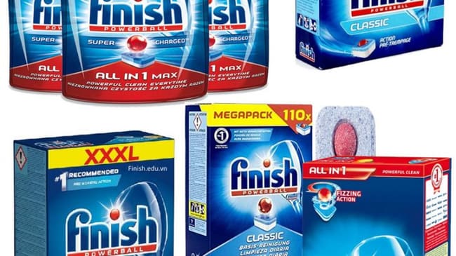 Các loại viên rửa bát Finish được ưa chuộng nhất hiện nay