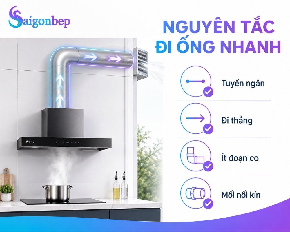 Cách đi ống thông dụng chuẩn kỹ thuật