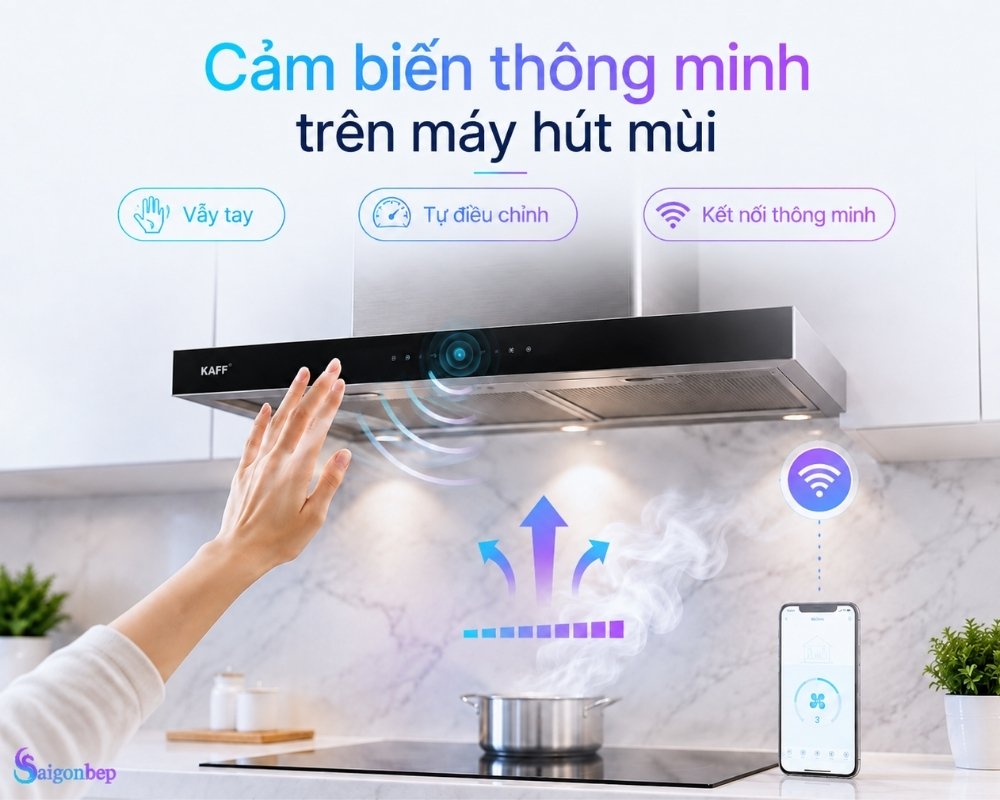 Những công nghệ phổ biến trên máy hút mùi hiện nay