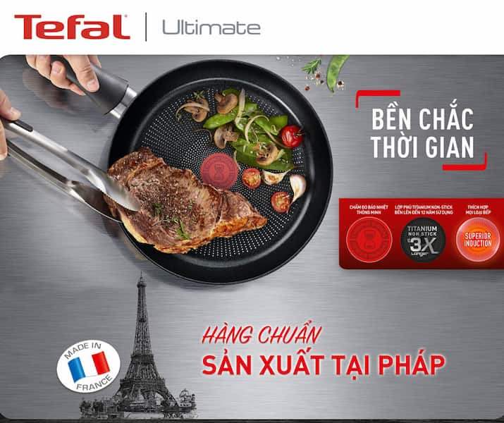 Chảo từ Tefal Ultimate Size 20/24/26/28