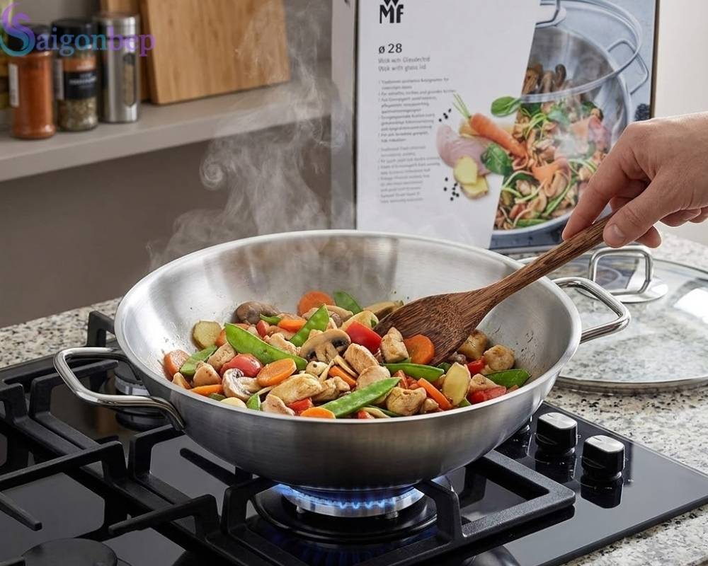 An toàn cho sức khoẻ dễ dàng vệ sinh với chảo Party Wok 28cm