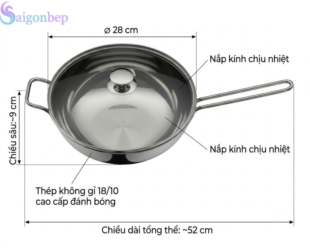 Chất liệu chảo bền bỉ sang trọng độc quyền của WMF