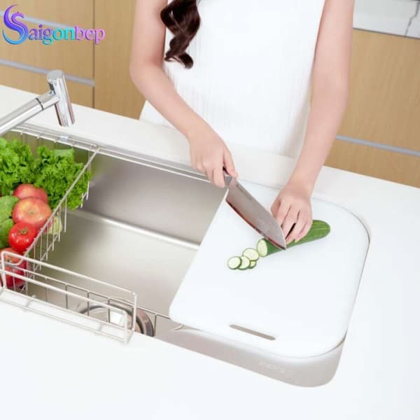 Chậu rửa bát 1 hố Konox Tari 9051SM Full