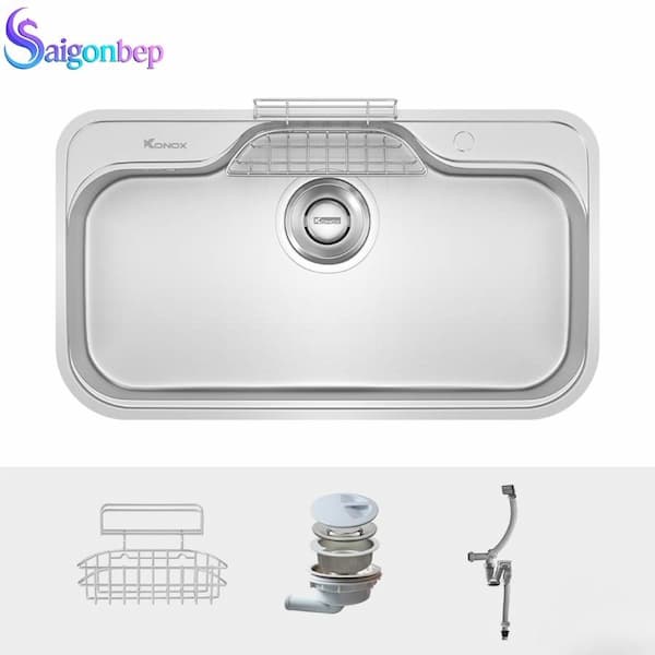 Chậu rửa bát 1 hố Konox TARI 9051SR Basic