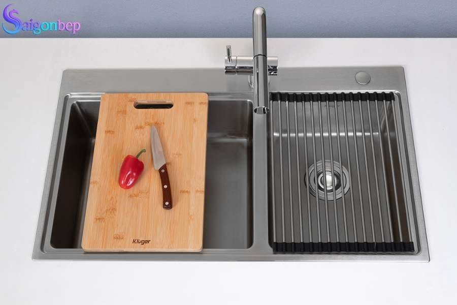 chậu rửa bát 2 hố
