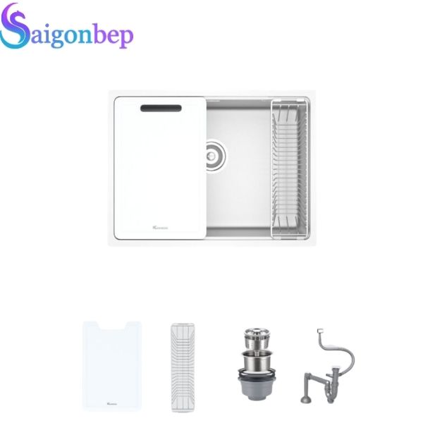 Chậu rửa bát bề mặt mịn Tari 6448SM