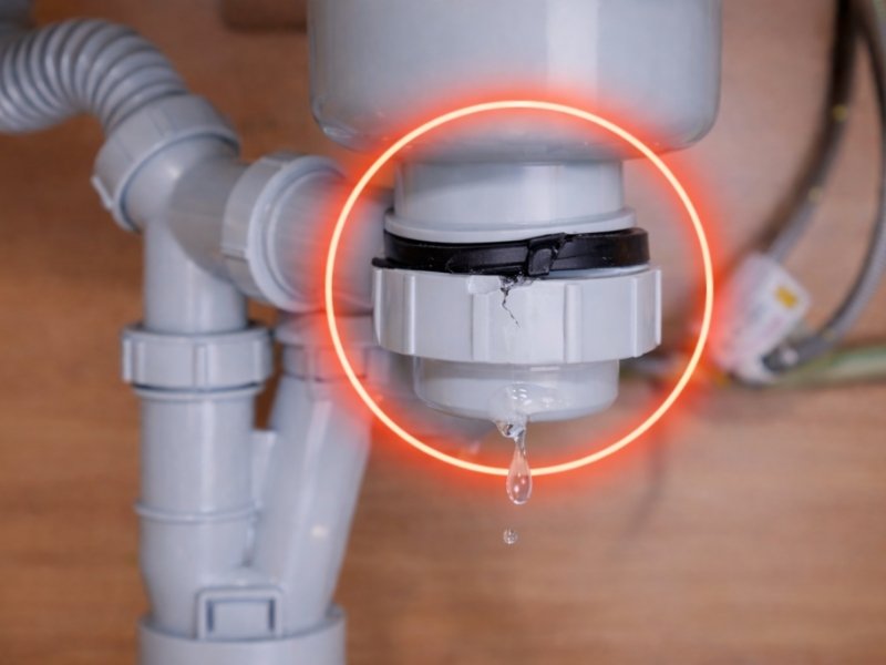 Chậu rửa bát bị rò rỉ nước