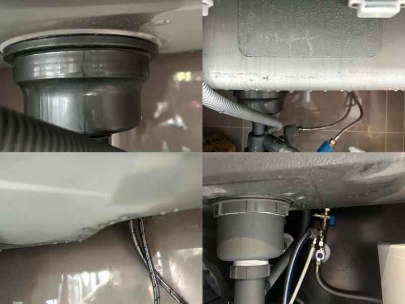 Chậu rửa bát bị rò rỉ nước